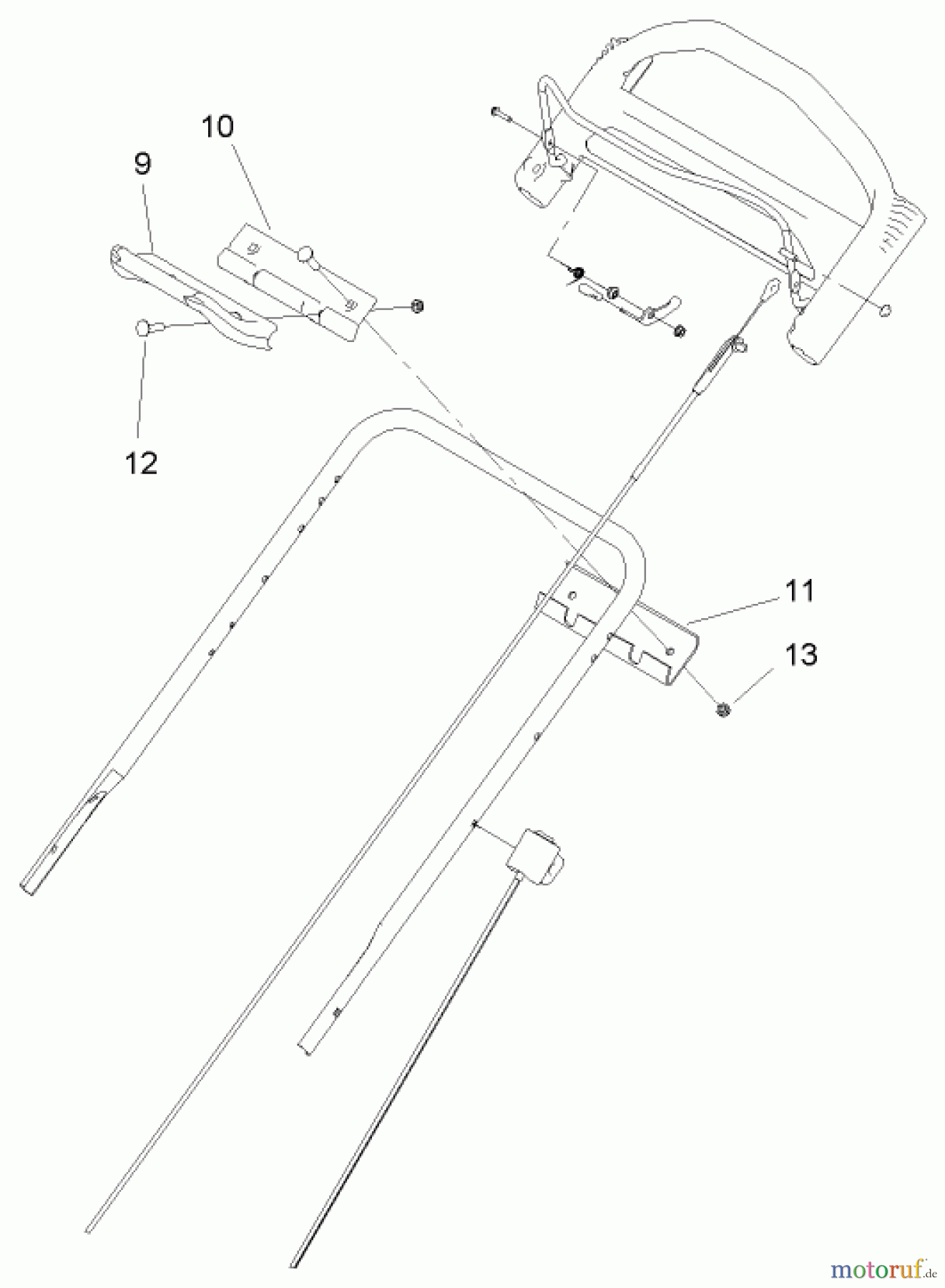 Toro Neu Mowers, Walk-Behind Seite 1 20057 - Toro Super Recycler Lawn Mower, 2005 (250000001-250999999) TRACTION ASSIST ASSEMBLY