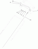 Toro 20058 - Super Recycler Lawn Mower, 2005 (250000001-250999999) Ersatzteile UPPER HANDLE ASSEMBLY