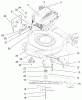 Toro 20060 - Recycler Mower, 1999 (9900001-9999999) Ersatzteile ENGINE & BLADE ASSEMBLY