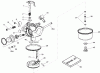 Toro 20074 - 22" Recycler Lawn Mower, 2007 (270000001-270999999) Ersatzteile CARBURETOR ASSEMBLY NO. 640350 TECUMSEH LV195EA-362090D
