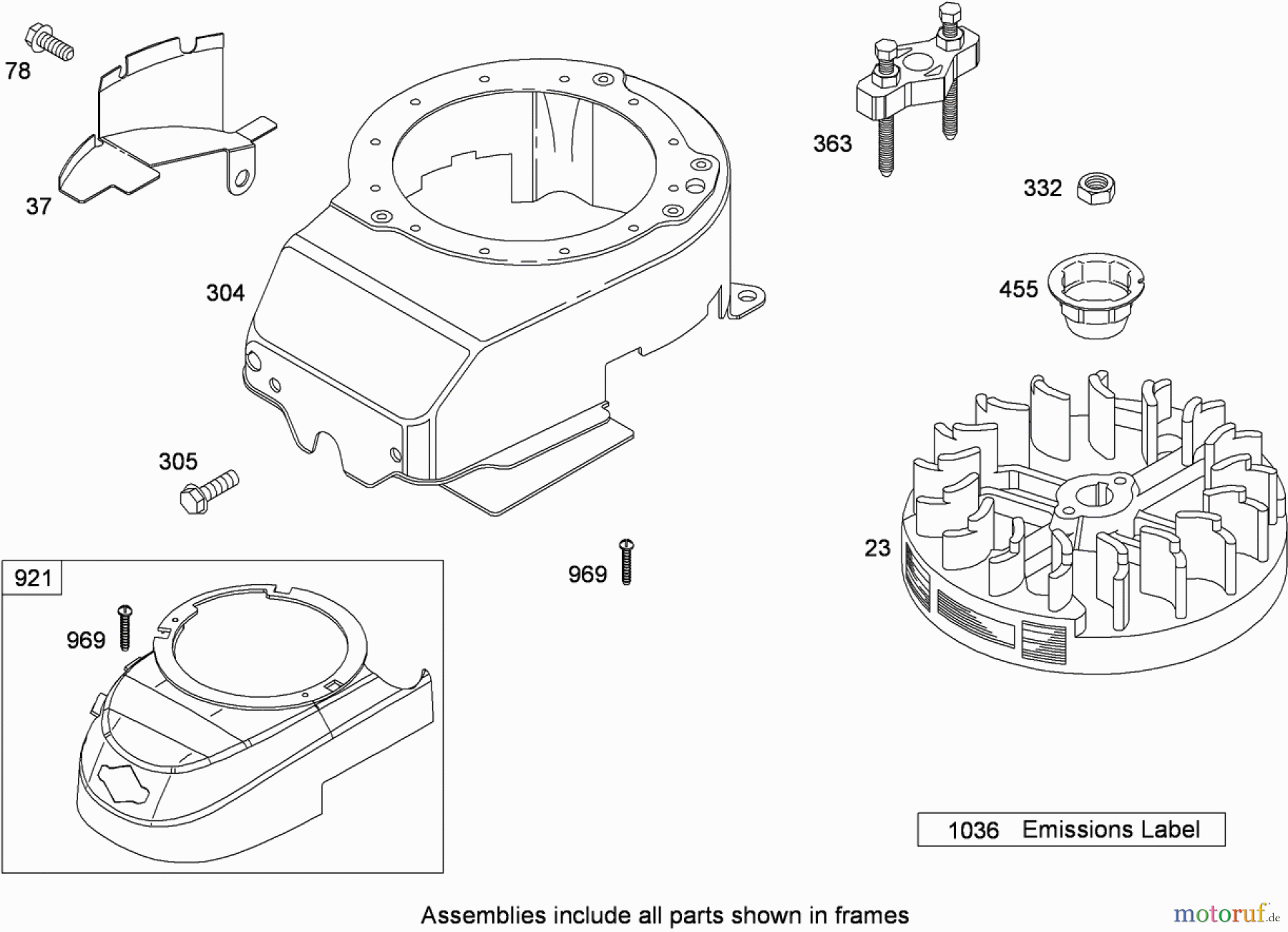 Toro Neu Mowers, Walk-Behind Seite 1 20090C - Toro Super Recycler Lawn Mower, 2008 (280000001-280999999) BLOWER HOUSING ASSEMBLY BRIGGS AND STRATTON 126T02-0236-B1