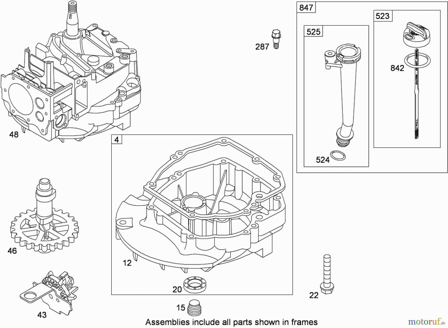 Toro Neu Mowers, Walk-Behind Seite 1 20090C - Toro Super Recycler Lawn Mower, 2008 (280000001-280999999) CRANKCASE ASSEMBLY BRIGGS AND STRATTON 126T02-0236-B1