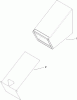 Toro 20092 - Super Recycler Lawn Mower, 2008 (280000001-280999999) Ersatzteile BAG ASSEMBLY