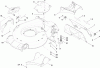 Toro 20092C - Super Recycler Lawn Mower, 2009 (290000001-290999999) Ersatzteile DECK HOUSING AND REAR DOOR ASSEMBLY