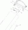 Toro 20093C - Super Recycler Lawn Mower, 2009 (290000001-290999999) Ersatzteile BRAKE BAIL AND CABLE ASSEMBLY