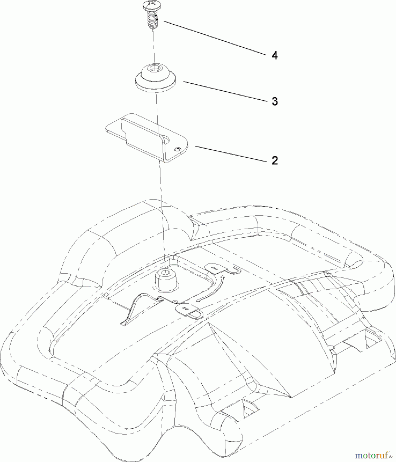 Toro Neu Mowers, Walk-Behind Seite 1 20093C - Toro Super Recycler Lawn Mower, 2009 (290000001-290999999) DISCHARGE DOOR ASSEMBLY NO. 107-3717