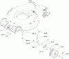 Toro 20095 - Super Recycler Lawn Mower, 2009 (290000001-290999999) Ersatzteile FRONT WHEEL AND HEIGHT-OF-CUT ASSEMBLY