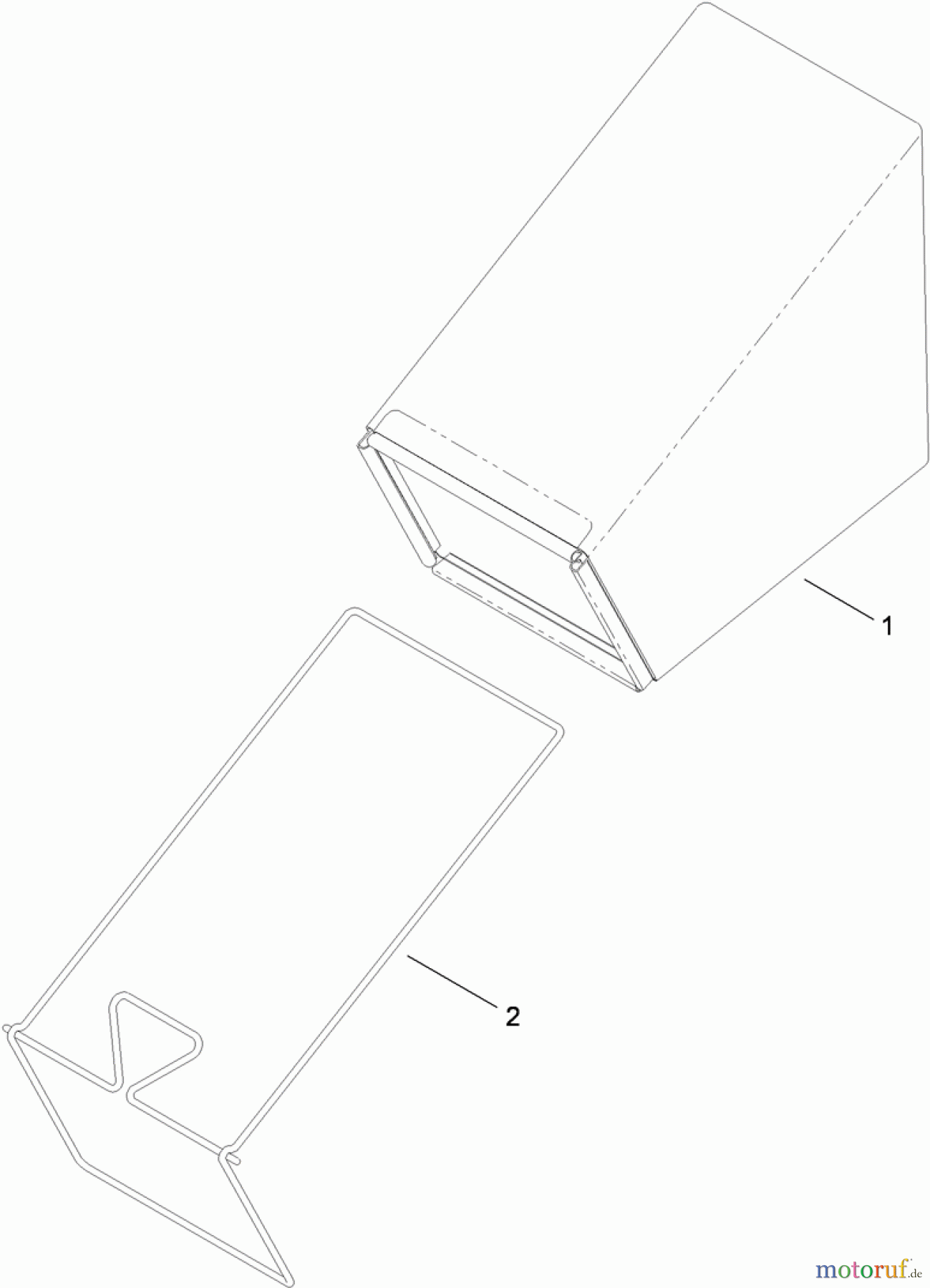 Toro Neu Mowers, Walk-Behind Seite 1 20095 - Toro Super Recycler Lawn Mower, 2010 (310000001-310004268) BAG ASSEMBLY