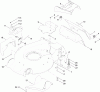 Toro 20095 - Super Recycler Lawn Mower, 2010 (310000001-310004268) Ersatzteile HOUSING AND REAR DOOR ASSEMBLY
