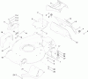 Toro 20095C - Super Recycler Lawn Mower, 2011 (311000001-311999999) Ersatzteile HOUSING AND REAR DOOR ASSEMBLY