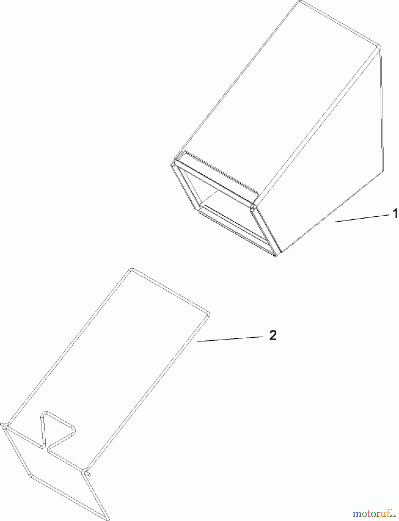 Toro Neu Mowers, Walk-Behind Seite 1 20099 - Toro Super Recycler Lawn Mower, 2008 (280000001-280999999) REAR BAG ASSEMBLY