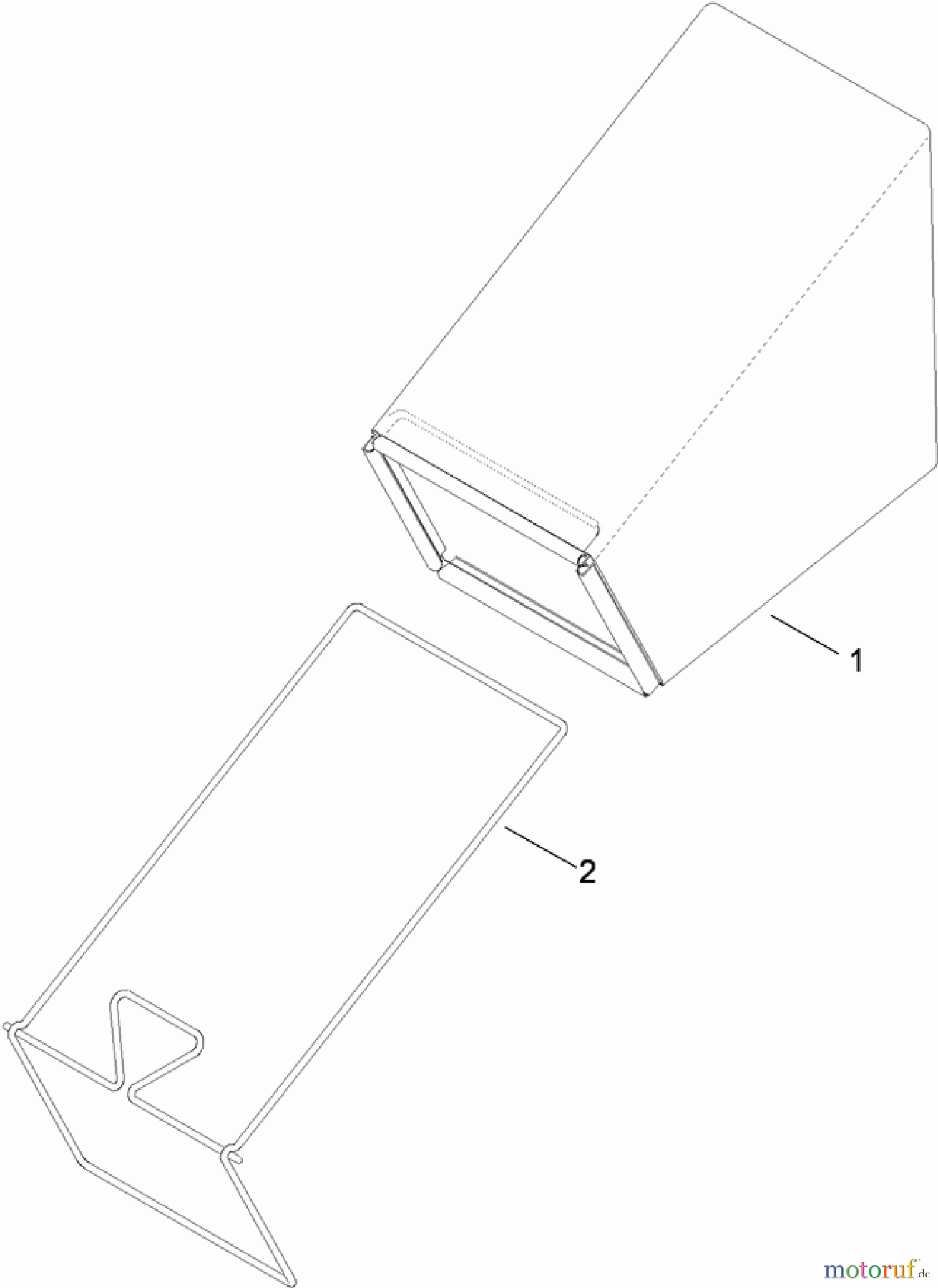 Toro Neu Mowers, Walk-Behind Seite 1 20099 - Toro Super Recycler Lawn Mower, 2010 (310000310-310999999) REAR BAG ASSEMBLY