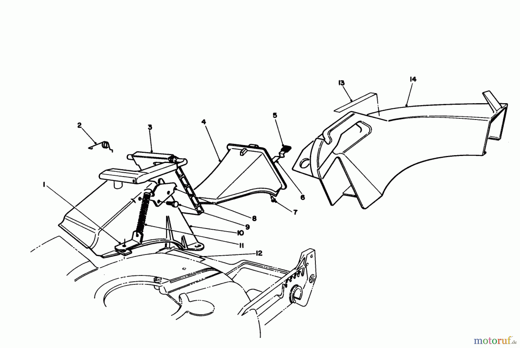 Toro Neu Mowers, Walk-Behind Seite 1 20107 - Toro Lawnmower, 1992 (2000001-2999999) RECYCLER SIDE DISCHARGE KIT MODEL NO. 59189 (OPTLONAL)