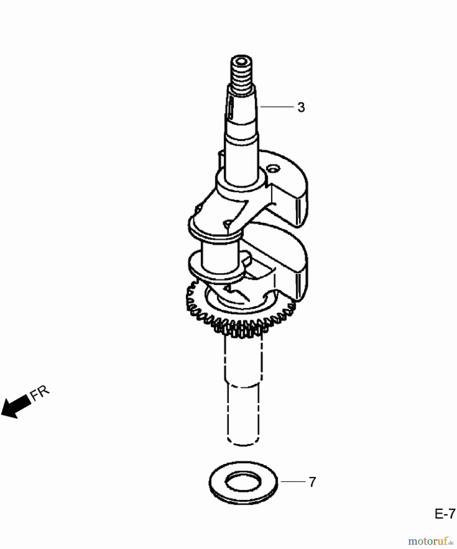  Toro Neu Mowers, Walk-Behind Seite 1 20192 - Toro Super Bagger Lawn Mower, 2009 (290000001-290999999) CRANKSHAFT ASSEMBLY HONDA GCV160L AS3A