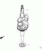 Toro 20192 - Super Bagger Lawn Mower, 2009 (290000001-290999999) Ersatzteile CRANKSHAFT ASSEMBLY HONDA GCV160L AS3A