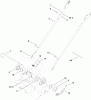 Toro 20192 - Super Bagger Lawn Mower, 2010 (310000001-310999999) Ersatzteile LOWER HANDLE ASSEMBLY