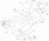 Toro 20197 - Super Bagger Lawn Mower, 2010 (310000001-310999999) Ersatzteile HOUSING AND TUNNEL ASSEMBLY