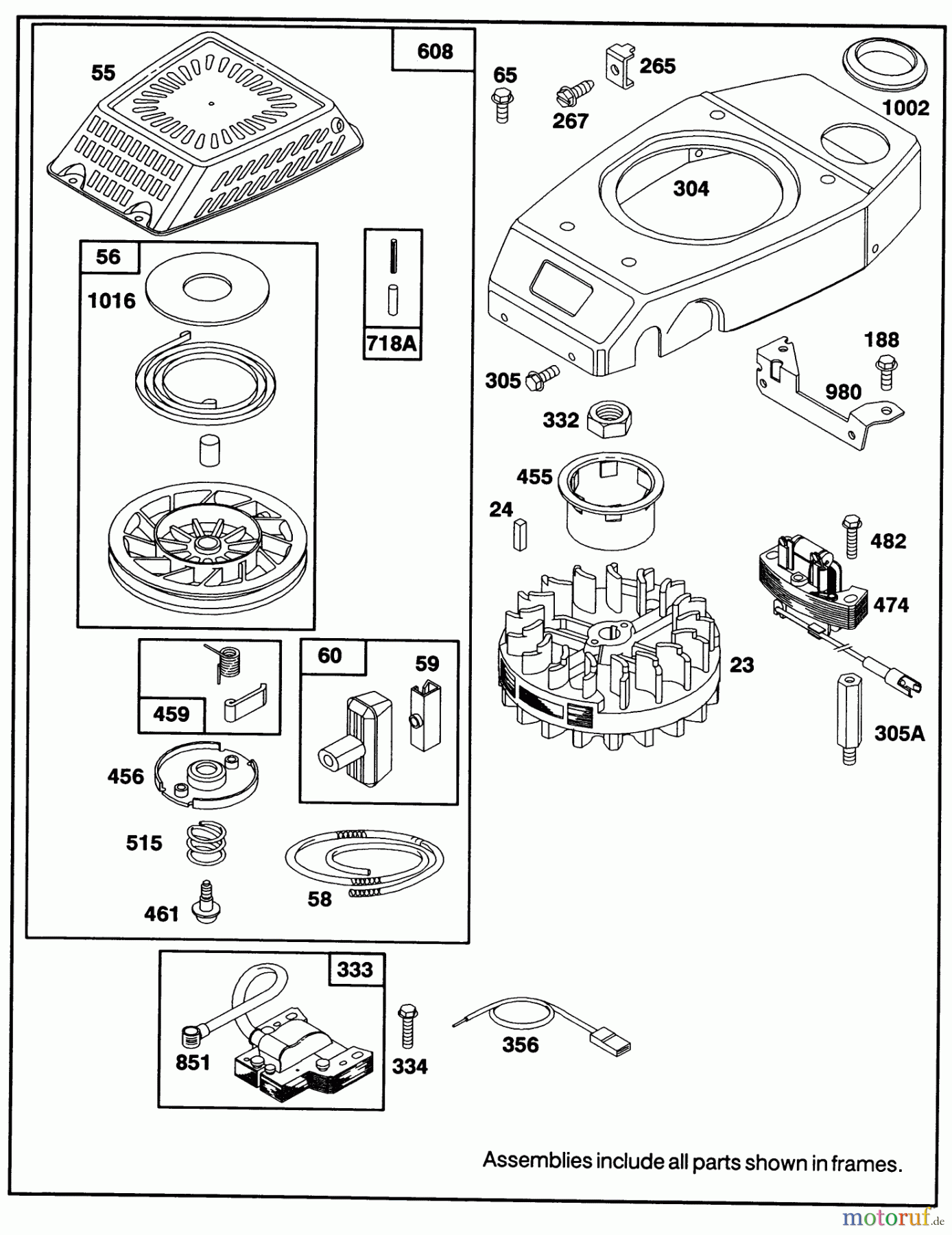 Toro Neu Mowers, Walk-Behind Seite 1 20210 - Toro Lawnmower, 1991 (1000001-1999999) ENGINE GTS-150 77-8990 #3