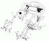 Toro 20210 - Lawnmower, 1991 (1000001-1999999) Ersatzteile HANDLE ASSEMBLY