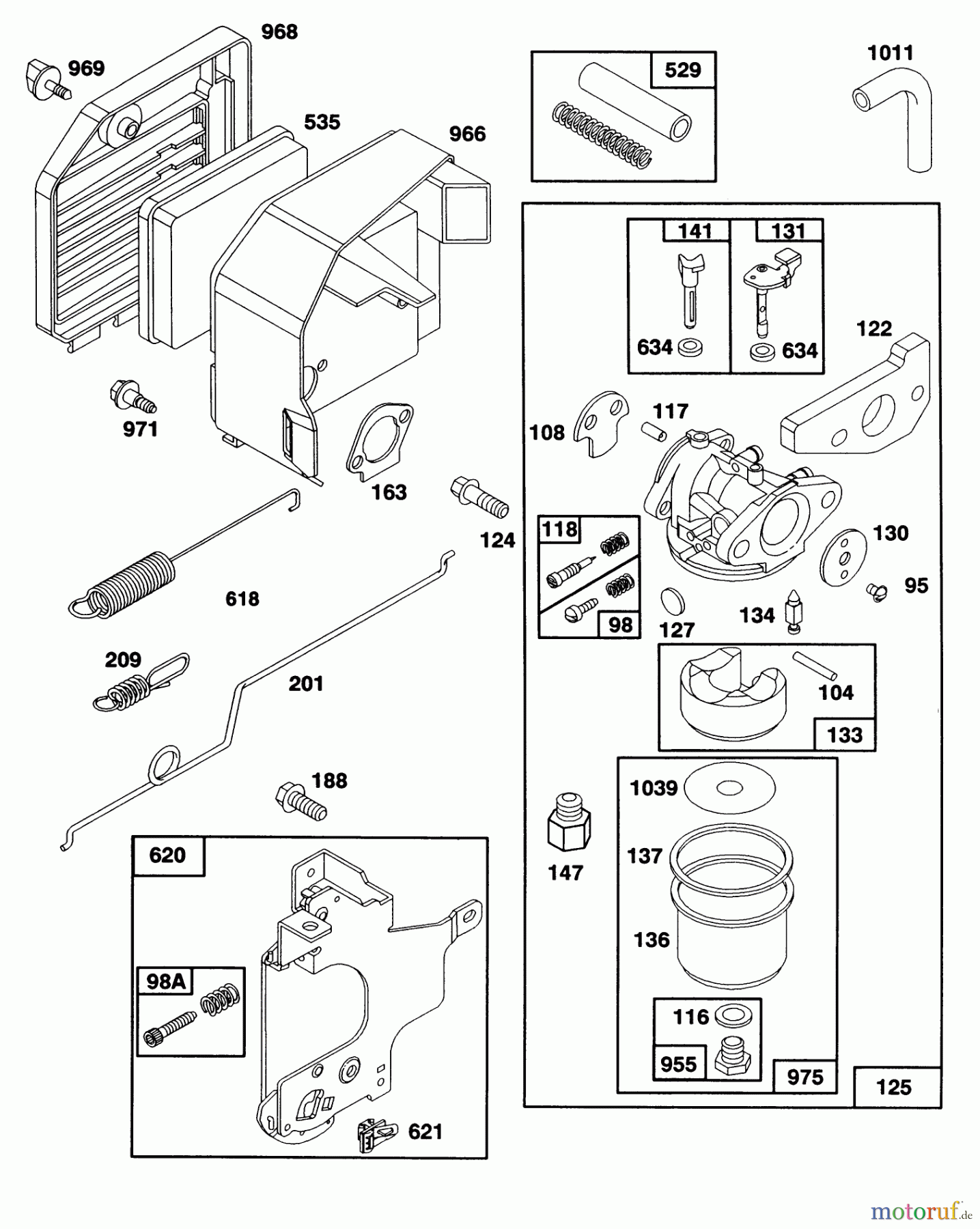 Toro Neu Mowers, Walk-Behind Seite 1 20210 - Toro Lawnmower, 1992 (2000001-2999999) ENGINE GTS-150 77-8990 #2