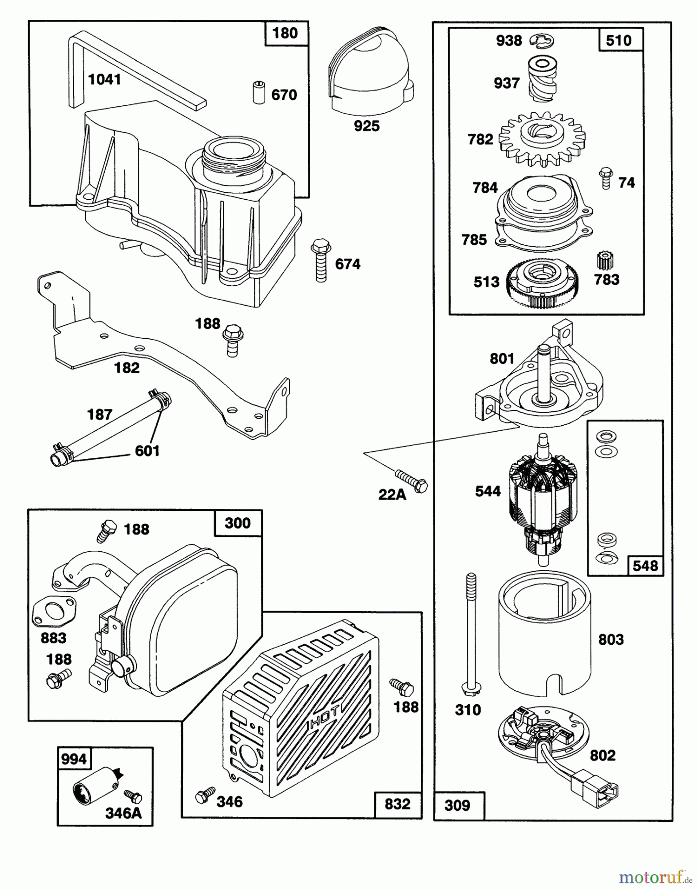 Toro Neu Mowers, Walk-Behind Seite 1 20210 - Toro Lawnmower, 1992 (2000001-2999999) ENGINE GTS-150 77-8990 #4