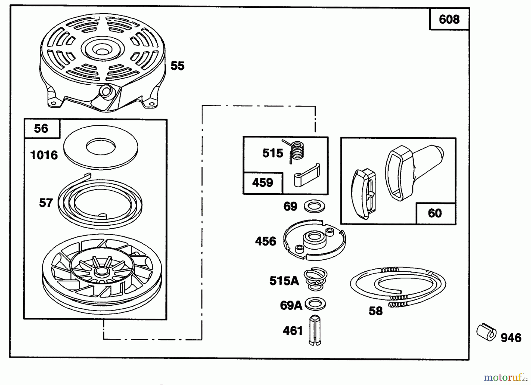 Toro Neu Mowers, Walk-Behind Seite 1 20212 - Toro Lawnmower, 1991 (1000001-1999999) ENGINE BRIGGS & STRATTON MODEL 122702-3188-01 #5
