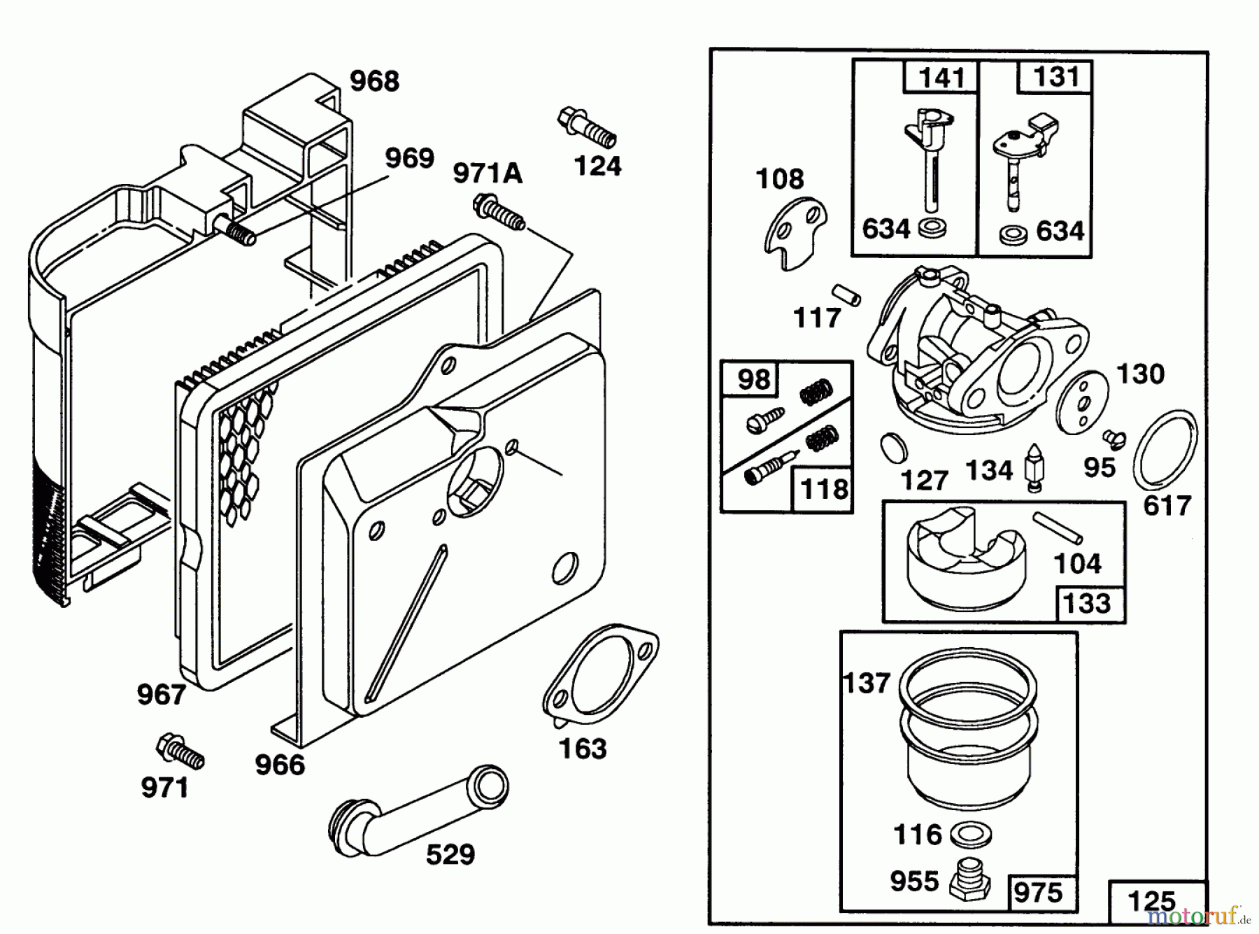 Toro Neu Mowers, Walk-Behind Seite 1 20213 - Toro Lawnmower, 1992 (2000001-2999999) ENGINE BRIGGS & STRATTON MODEL 124702-3115-01 #3