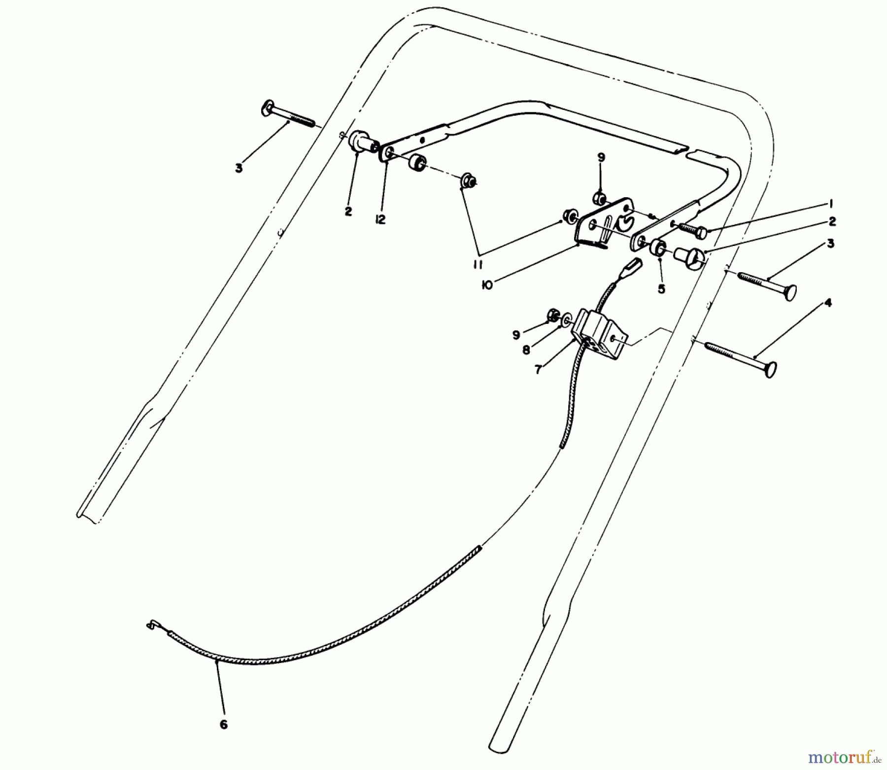 Toro Neu Mowers, Walk-Behind Seite 1 20213 - Toro Lawnmower, 1992 (2000001-2999999) TRACTION CONTROL ASSEMBLY