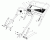 Toro 20214 - Lawnmower, 1991 (1000001-1999999) Ersatzteile HANDLE ASSEMBLY