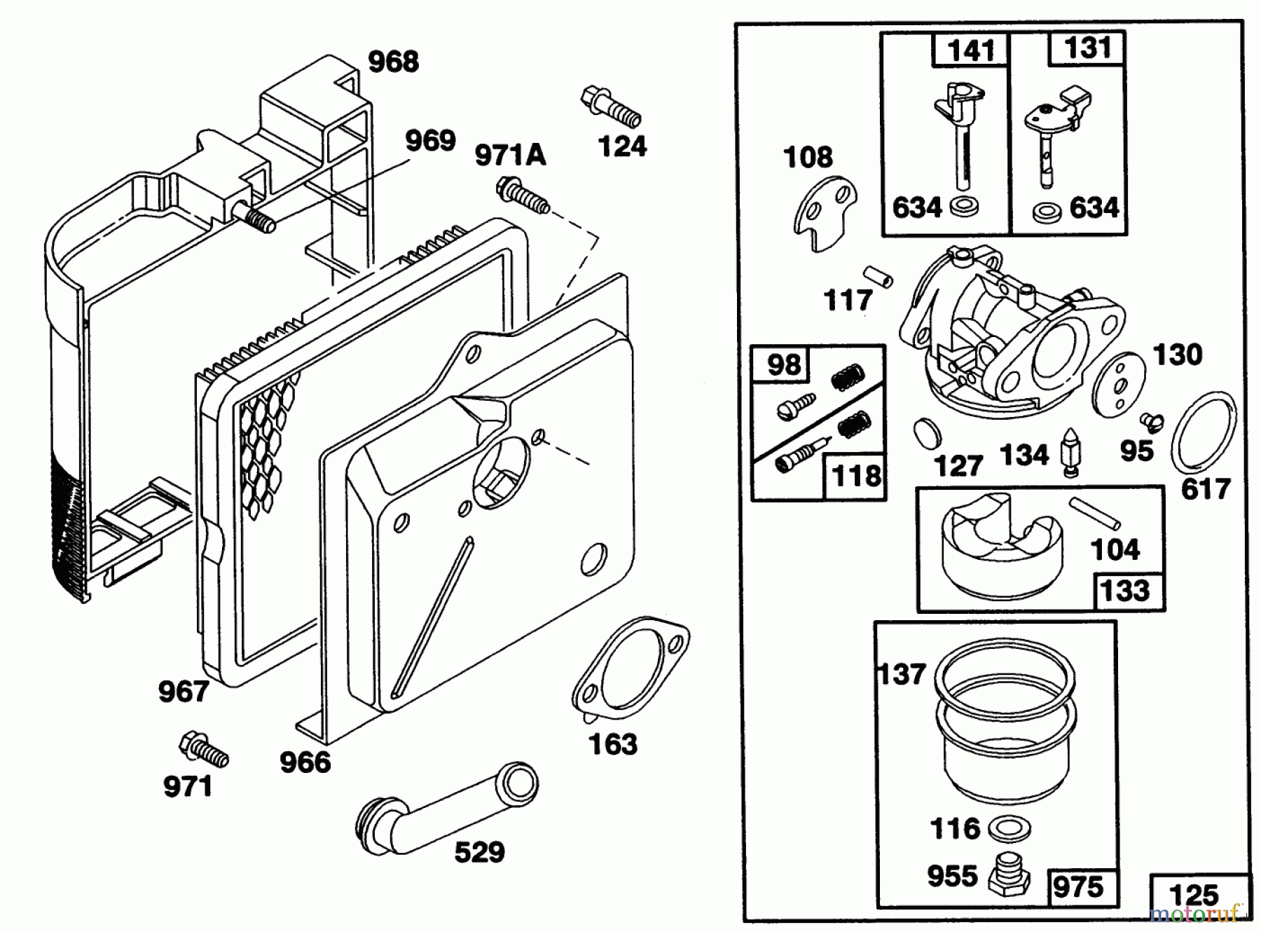 Toro Neu Mowers, Walk-Behind Seite 1 20214 - Toro Lawnmower, 1992 (2000001-2999999) ENGINE BRIGGS & STRATTON MODEL 124702-3115-01 #3