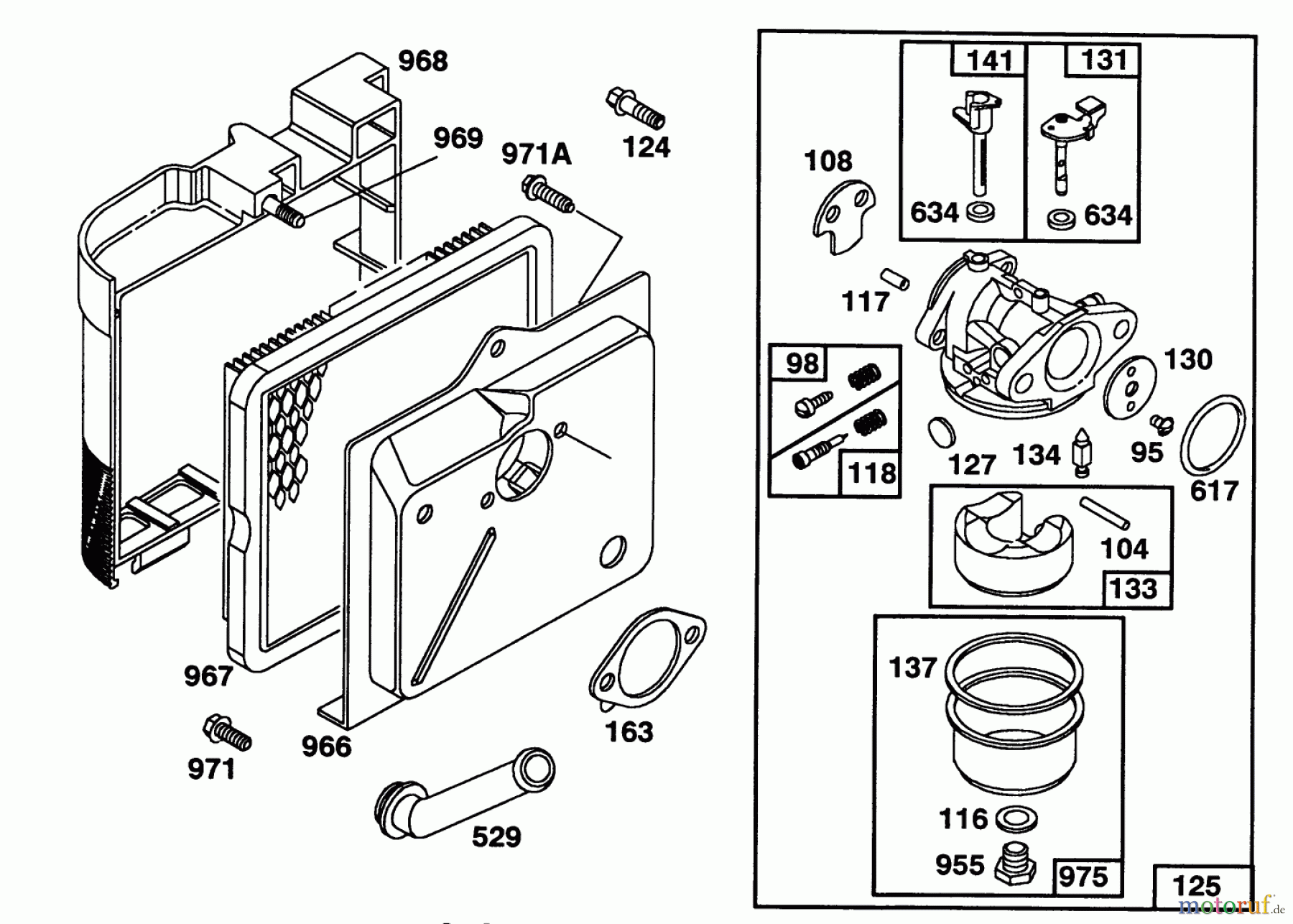 Toro Neu Mowers, Walk-Behind Seite 1 20215 - Toro Lawnmower, 1992 (2000001-2999999) ENGINE BRIGGS & STRATTON MODEL 122702-3171-01 #3