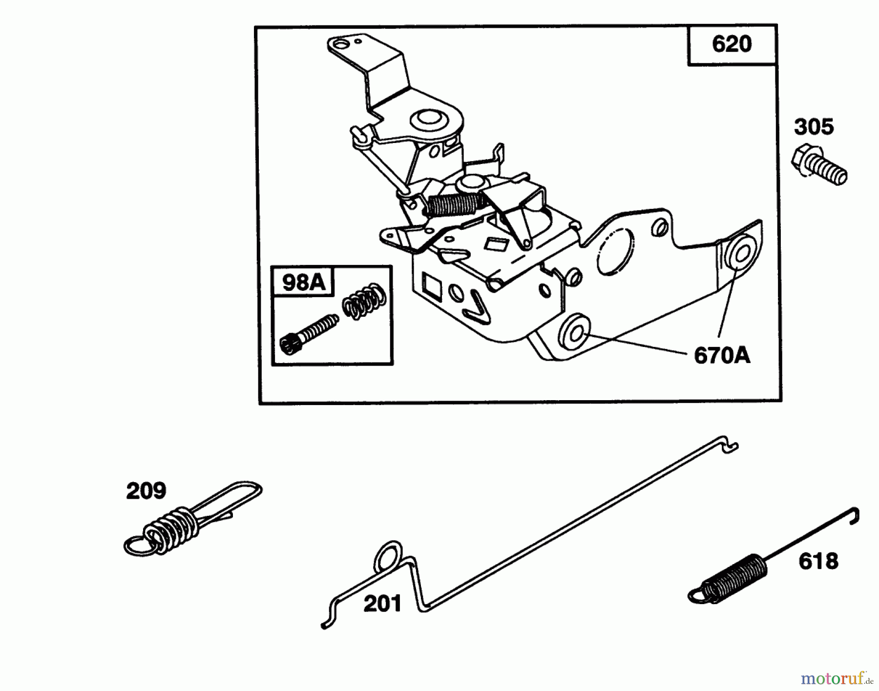 Toro Neu Mowers, Walk-Behind Seite 1 20215 - Toro Lawnmower, 1992 (2000001-2999999) ENGINE BRIGGS & STRATTON MODEL 122702-3171-01 #4