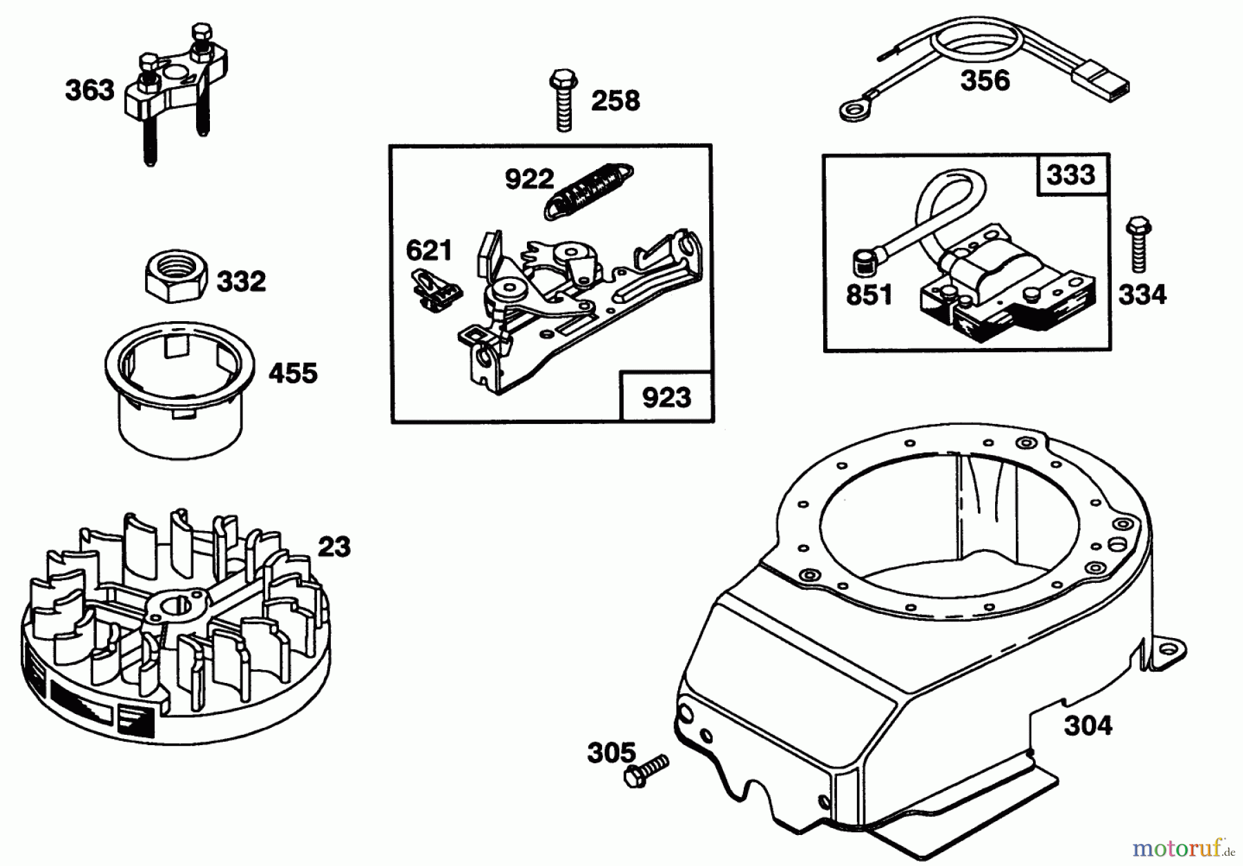 Toro Neu Mowers, Walk-Behind Seite 1 20215 - Toro Lawnmower, 1992 (2000001-2999999) ENGINE BRIGGS & STRATTON MODEL 122702-3171-01 #6