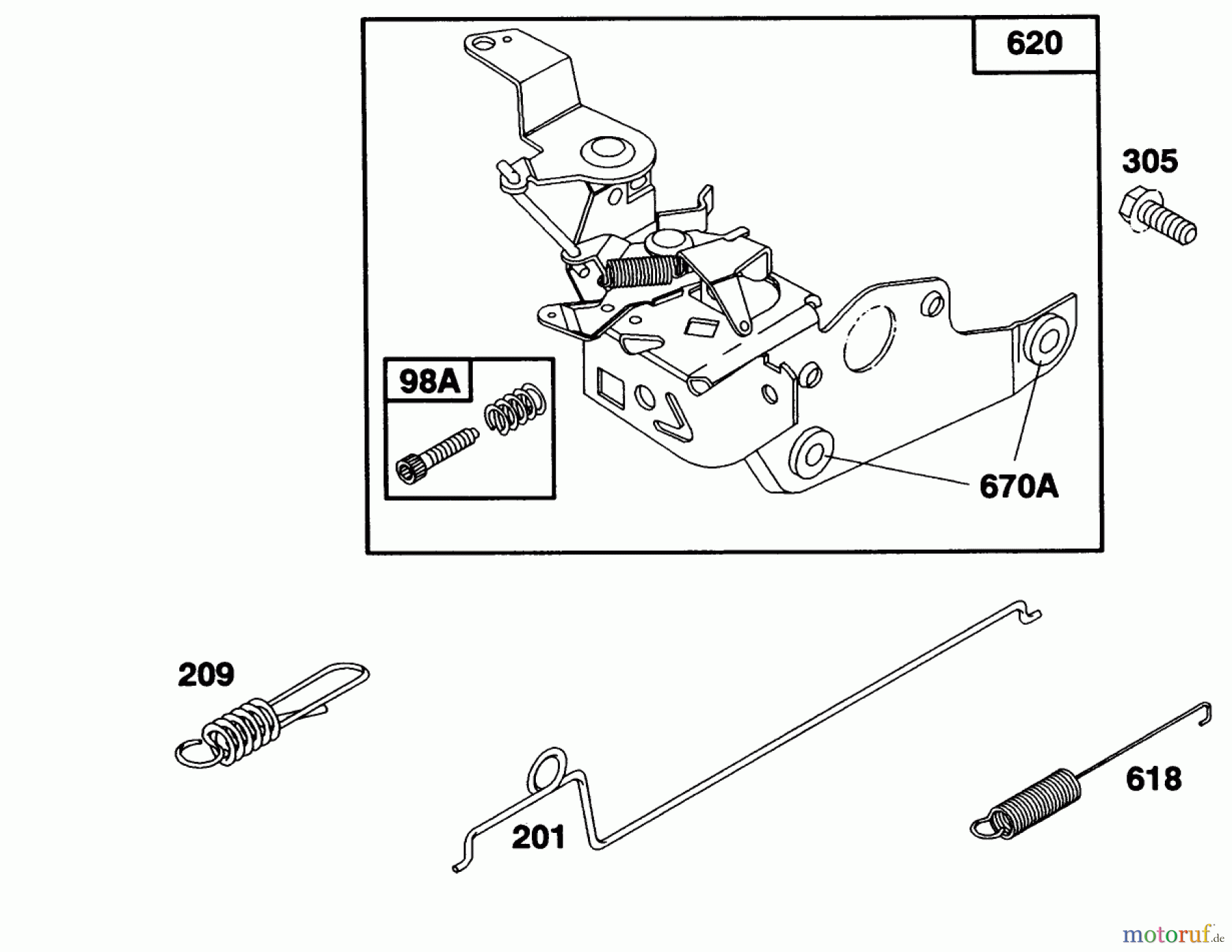Toro Neu Mowers, Walk-Behind Seite 1 20216 - Toro Lawnmower, 1991 (1000001-1999999) ENGINE BRIGGS & STRATTON MODEL 122702-3171-01 #4