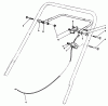 Toro 20217 - Lawnmower, 1991 (1000001-1999999) Ersatzteile TRACTION CONTROL ASSEMBLY