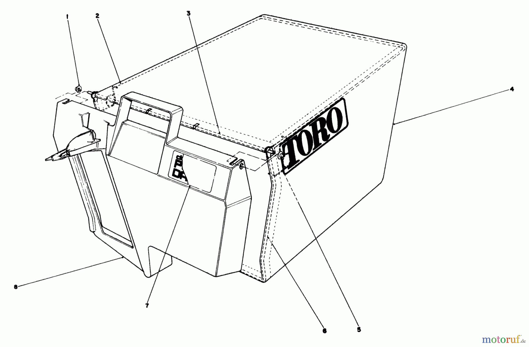 Toro Neu Mowers, Walk-Behind Seite 1 20218 - Toro Lawnmower, 1992 (2000001-2999999) RECYCLER BAGGING KIT MODEL NO. 59174 (OPTIONAL)