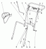 Toro 20555 - Lawnmower, 1970 (0000001-0999999) Ersatzteile FOLDING HANDLE
