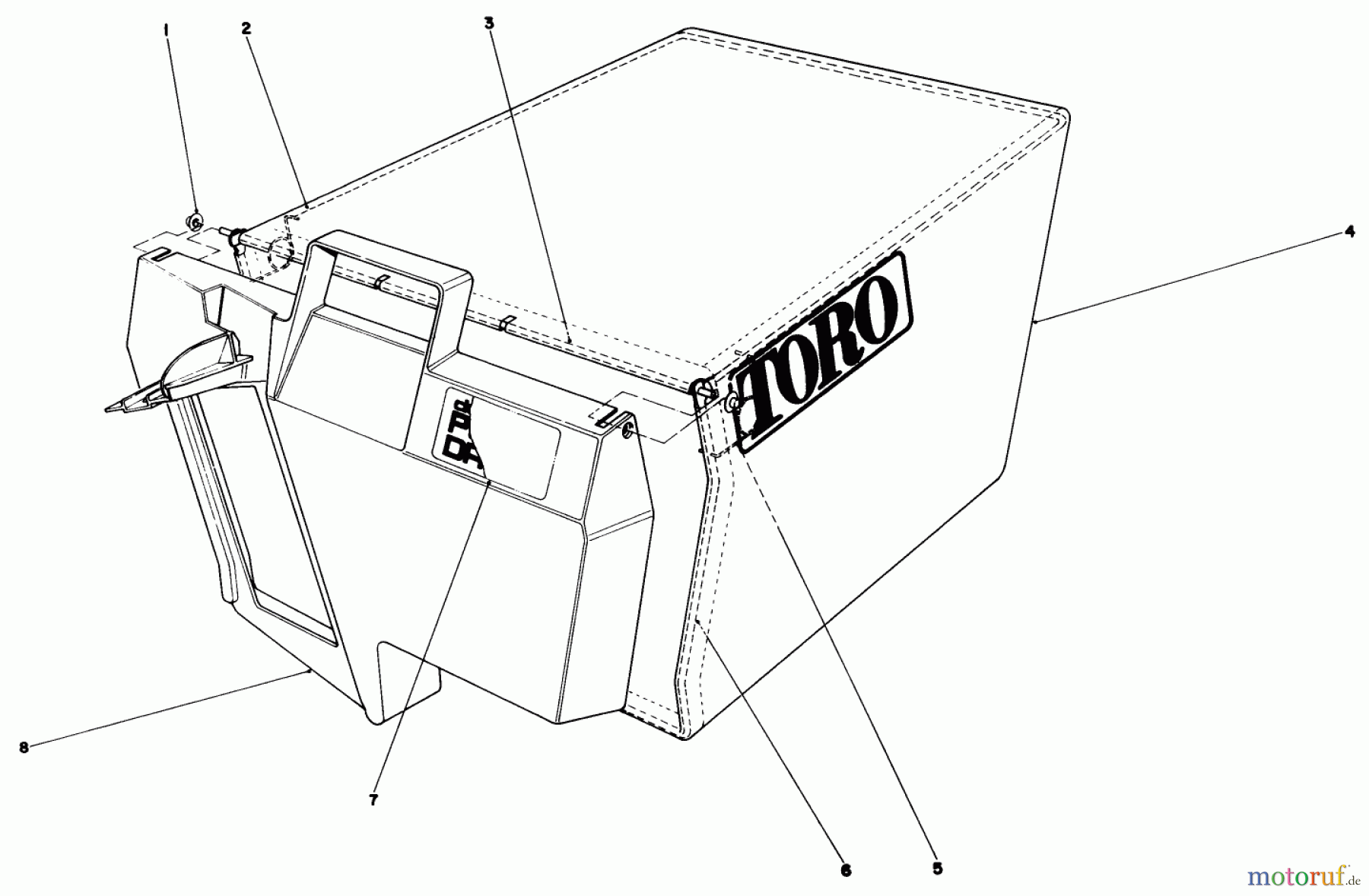 Toro Neu Mowers, Walk-Behind Seite 1 20320 - Toro Lawnmower, 1992 (2000001-2999999) RECYCLER BAGGING KIT MODEL NO. 59174 (OPTIONAL)