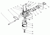 Toro 20321 - Lawnmower, 1992 (2000001-2999999) Ersatzteile CARBURETOR ASSEMBLY (MODEL NO. 47PM1-1)