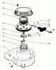Toro 20321 - Lawnmower, 1992 (2000001-2999999) Ersatzteile RECOIL ASSEMBLY (MODEL NO. 47PM1-1)