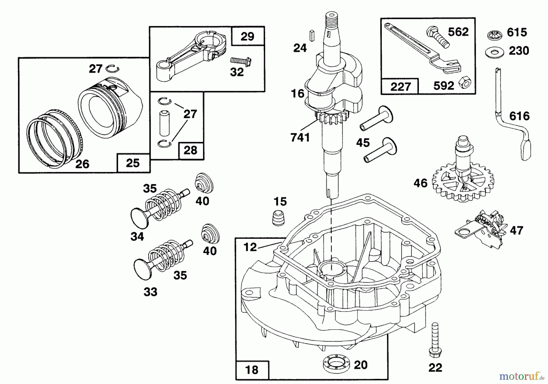 Toro Neu Mowers, Walk-Behind Seite 1 20322 - Toro Lawnmower, 1992 (2000001-2999999) ENGINE BRIGGS & STRATTON MODEL 124707-3185-01 #2