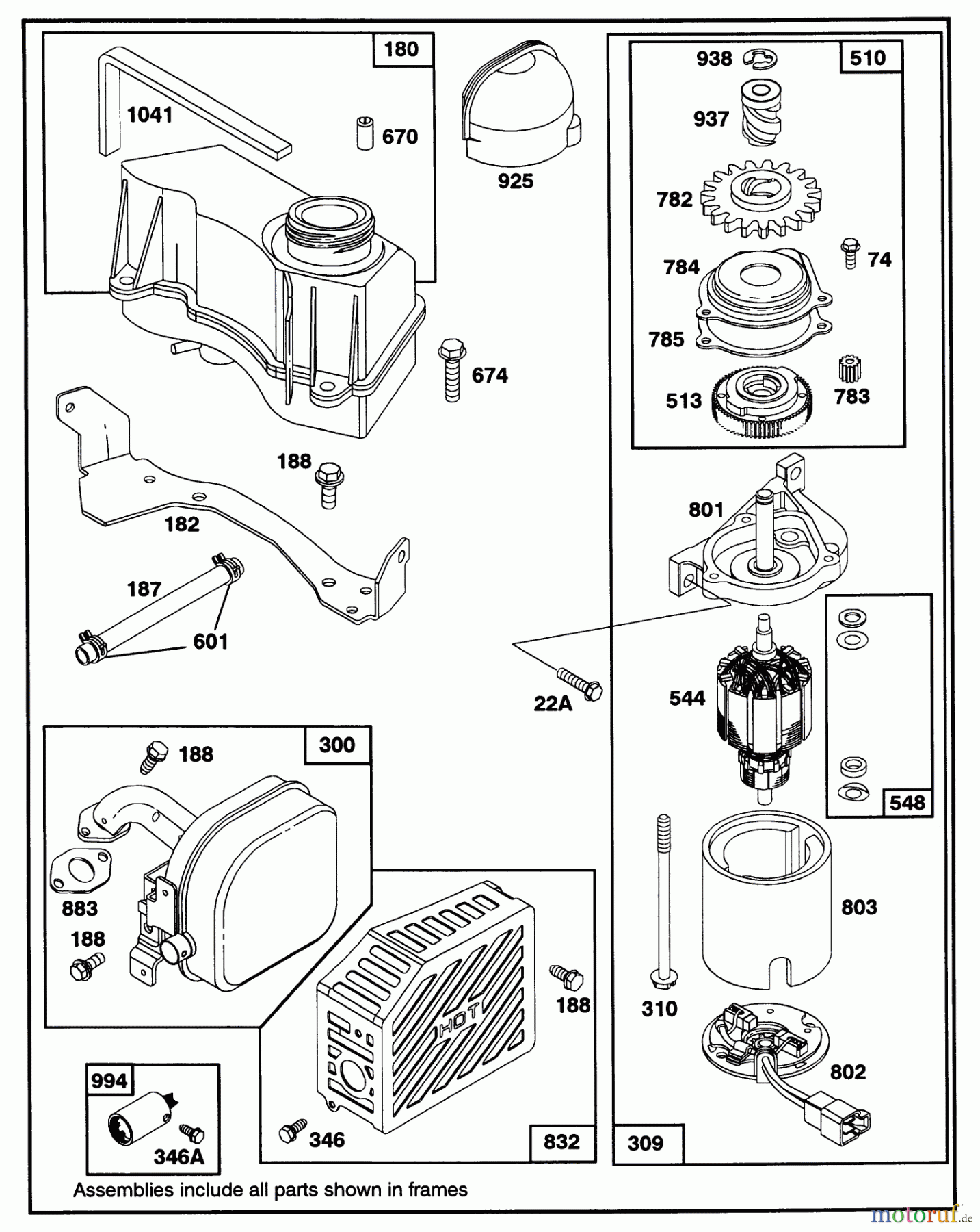 Toro Neu Mowers, Walk-Behind Seite 1 20325 - Toro Lawnmower, 1992 (2000001-2999999) ENGINE GTS-150 77-8990 #4