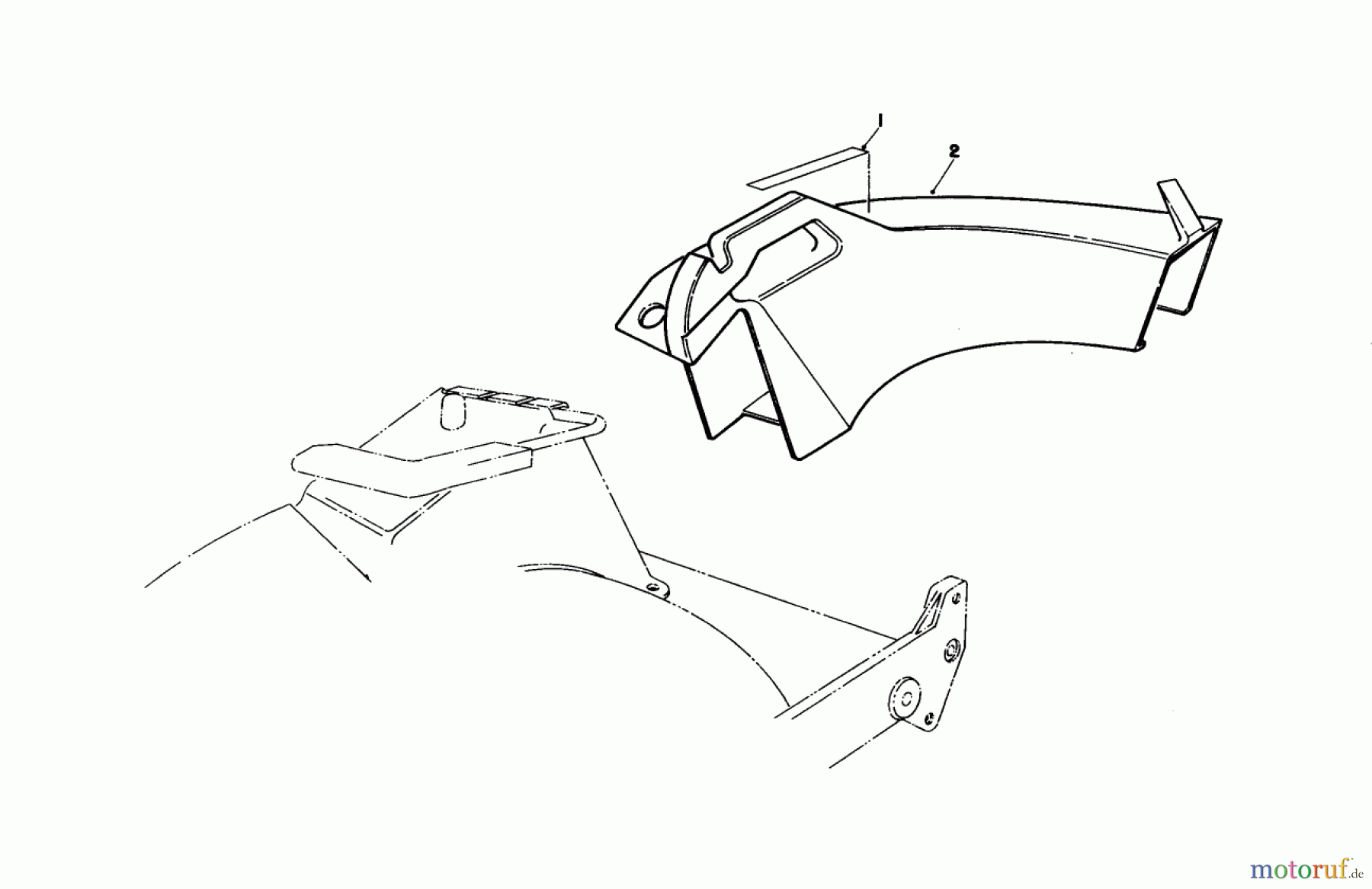Toro Neu Mowers, Walk-Behind Seite 1 20327B - Toro Lawnmower, 1992 (2000001-2999999) SIDE DISCHARGE CHUTE MODEL NO. 59110 (OPTIONAL)