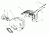 Toro 20329 - Lawnmower, 1992 (2000001-2999999) Ersatzteile MUFFLER ASSEMBLY (ENGINE MODEL NO. 47PM1-1)(SERIAL NO. 2005001 & UP)