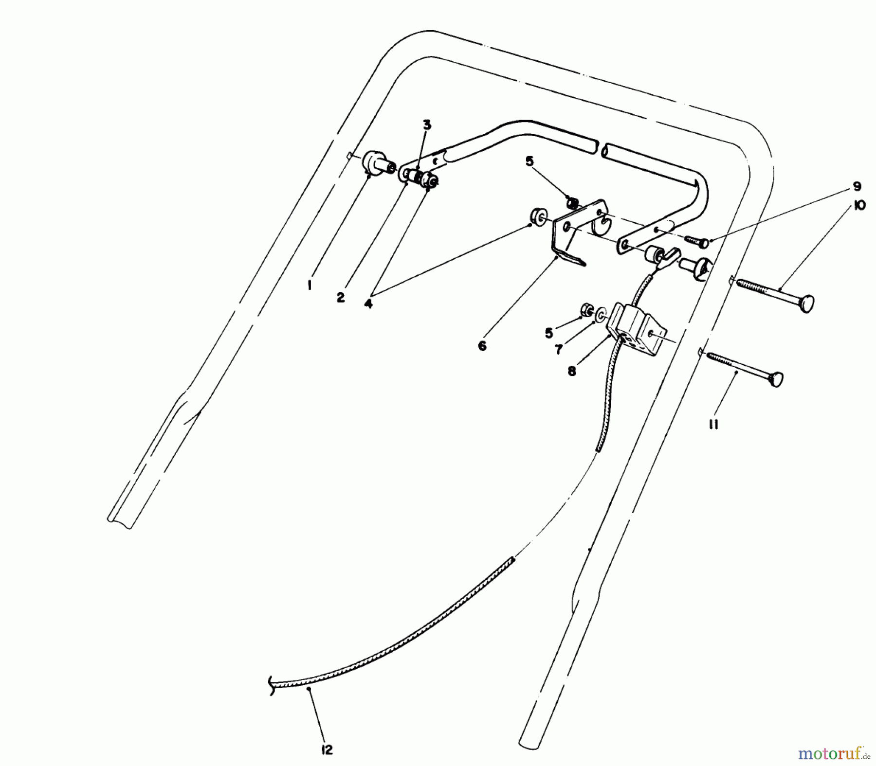 Toro Neu Mowers, Walk-Behind Seite 1 20329 - Toro Lawnmower, 1992 (2000001-2999999) TRACTION CONTROL ASSEMBLY