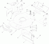 Toro 20331C - 22" Recycler Lawn Mower, 2011 (311000001-311999999) Ersatzteile HOUSING AND REAR DOOR ASSEMBLY