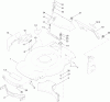Toro 20332 - 22" Recycler Lawn Mower, 2012 (SN 312000001-312999999) Ersatzteile DECK, SIDE CHUTE AND REAR DOOR ASSEMBLY