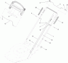 Toro 20332C - 22" Recycler Lawn Mower, 2011 (311000001-311999999) Ersatzteile UPPER HANDLE ASSEMBLY