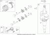 Toro 20333 - 22" Recycler Lawn Mower, 2009 (290000001-290999999) Ersatzteile CRANKSHAFT, PISTON, RING AND CONNECTING ROD ASSEMBLY BRIGGS AND STRATTON 126T02-0256-B1