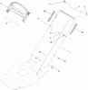 Toro 20333 - 22" Recycler Lawn Mower, 2010 (310000001-310999999) Ersatzteile UPPER HANDLE ASSEMBLY
